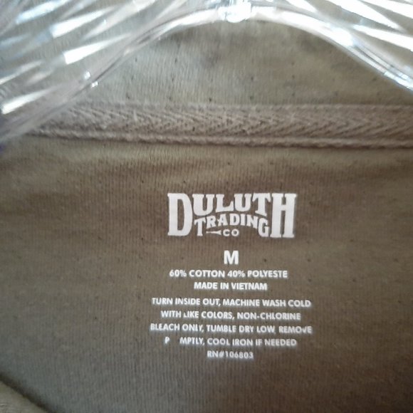 GUC purple/olive l/s henley top by Duluth Trading - Picture 3 of 4